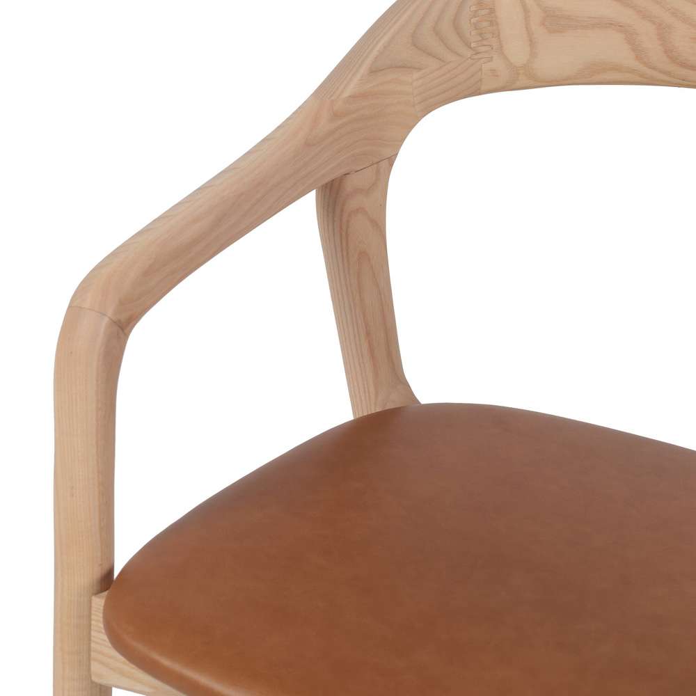 Four Hands - Amare Dining Armchair - Sonoma Butterscotch - 236452-001 veiw 6