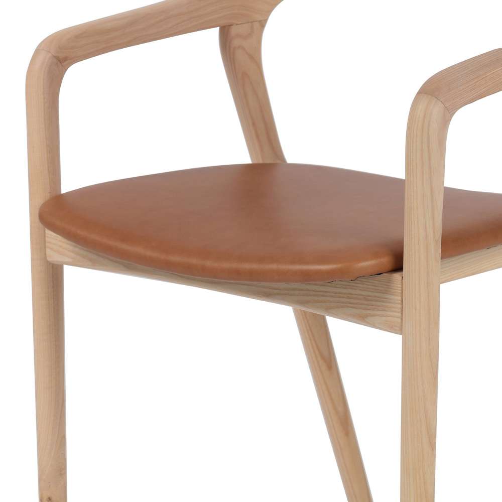 Four Hands - Amare Dining Armchair - Sonoma Butterscotch - 236452-001 veiw 7