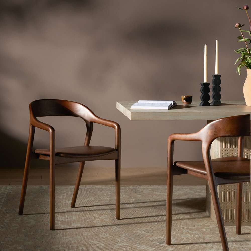 Four Hands - Amare Dining Armchair - Sonoma Coco - 236452-003 veiw 5