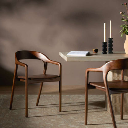 Four Hands - Amare Dining Armchair - Sonoma Coco - 236452-003 veiw 5