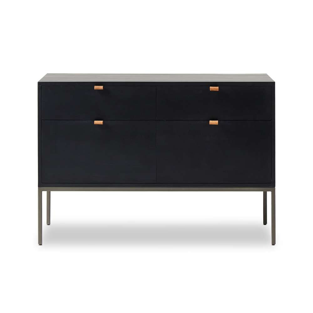 Four Hands - Fulton - Trey Modular Wide Filing Cabinet - Black Wsh - 236182-001 veiw 1