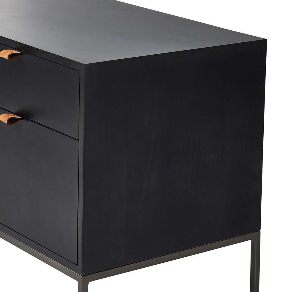 Four Hands - Fulton - Trey Modular Wide Filing Cabinet - Black Wsh - 236182-001 veiw 9