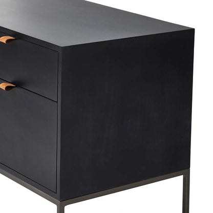 Four Hands - Fulton - Trey Modular Wide Filing Cabinet - Black Wsh - 236182-001 veiw 9