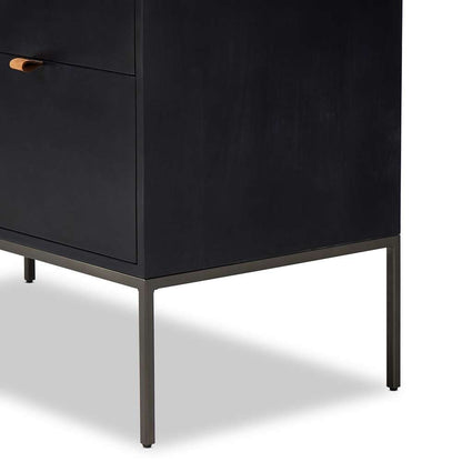 Four Hands - Fulton - Trey Modular Wide Filing Cabinet - Black Wsh - 236182-001 veiw 11