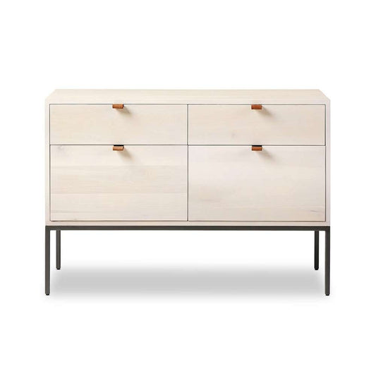 Four Hands - Fulton - Trey Modular Wide Filing Cabinet - Dove - 236182-003 veiw 1