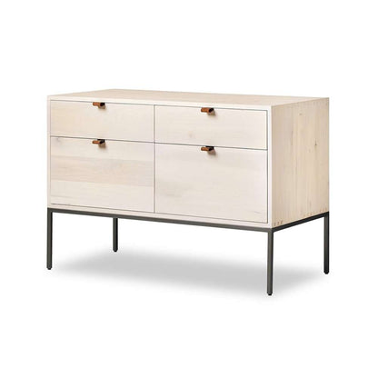 Four Hands - Fulton - Trey Modular Wide Filing Cabinet - Dove - 236182-003 veiw 2