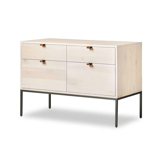 Four Hands - Fulton - Trey Modular Wide Filing Cabinet - Dove - 236182-003 veiw 2