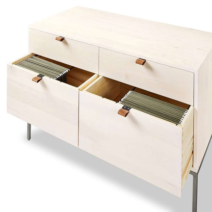 Four Hands - Fulton - Trey Modular Wide Filing Cabinet - Dove - 236182-003 veiw 8
