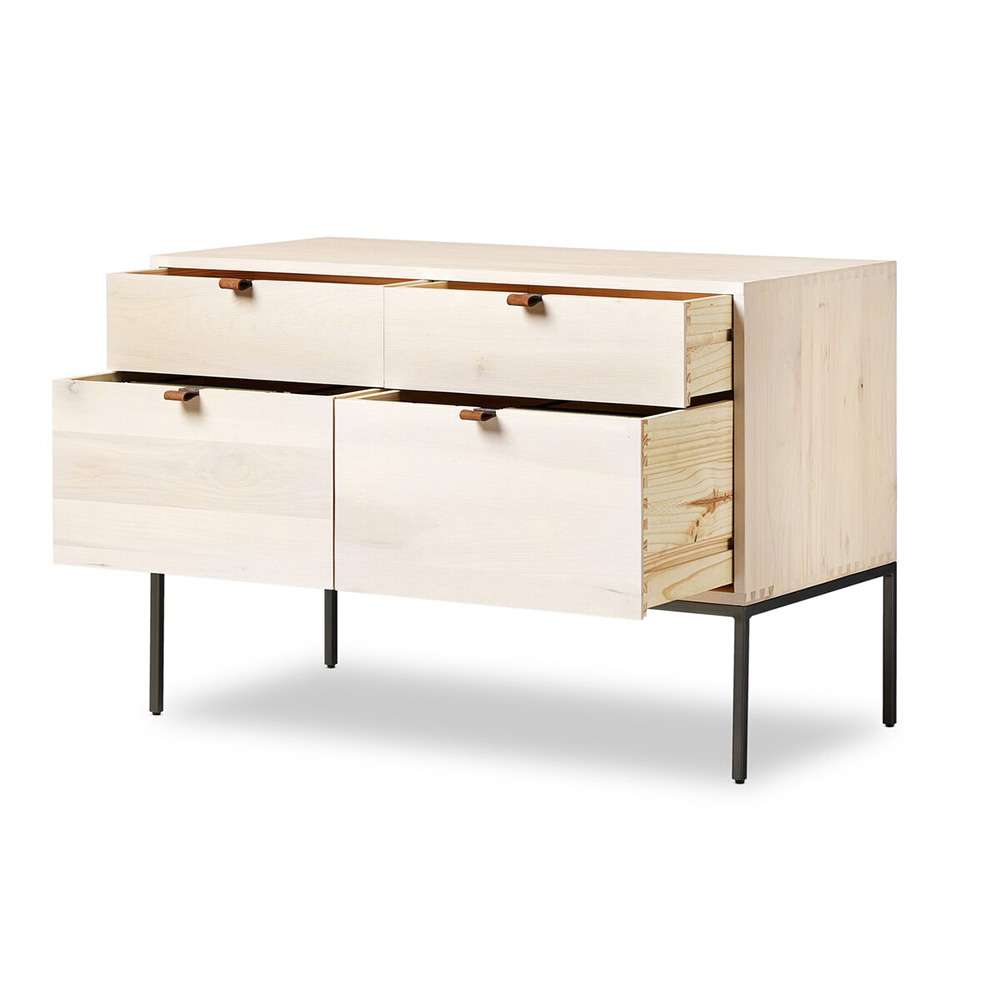 Four Hands - Fulton - Trey Modular Wide Filing Cabinet - Dove - 236182-003 veiw 9