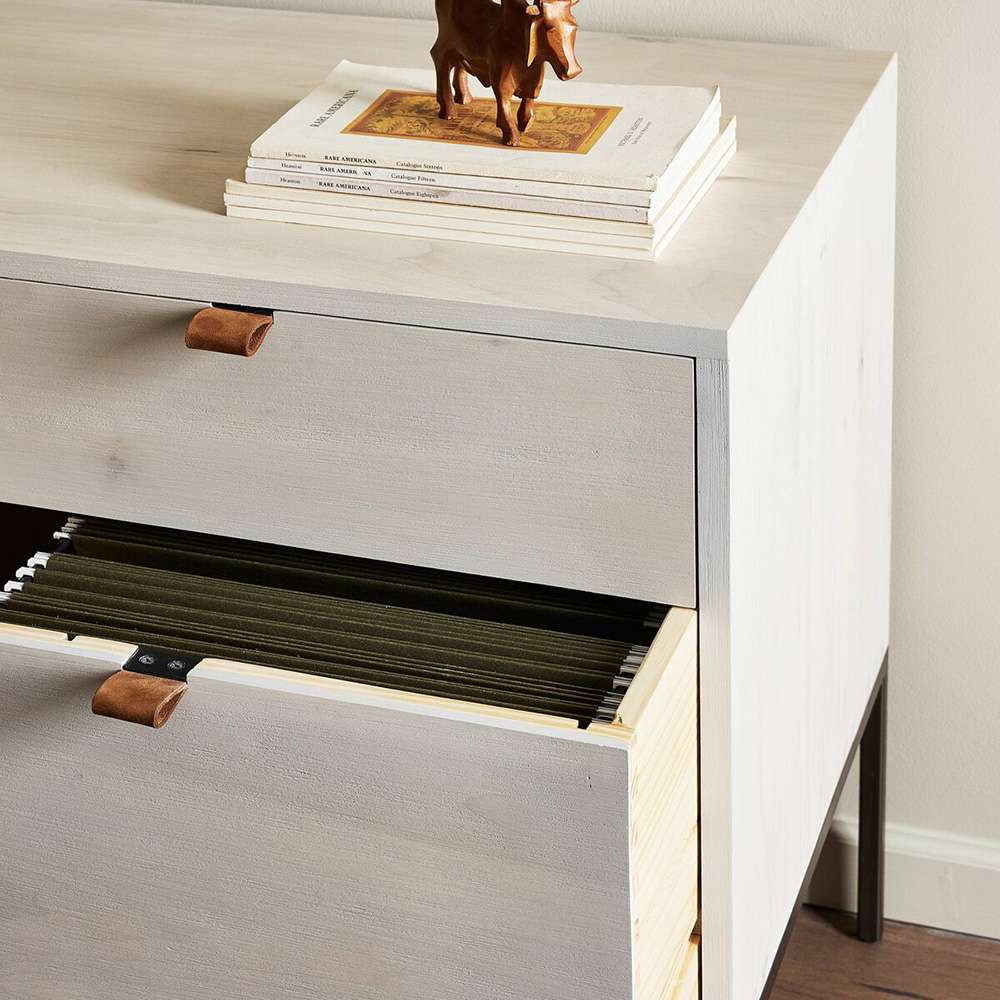Four Hands - Fulton - Trey Modular Wide Filing Cabinet - Dove - 236182-003 veiw 13