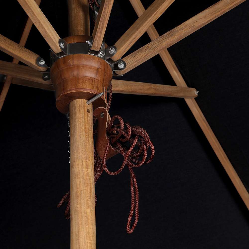 Four Hands - Garwood - Baska Outdoor Rectangular Umbrella - Arashi Black - 242880-003 veiw 3