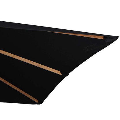 Four Hands - Garwood - Baska Outdoor Rectangular Umbrella - Arashi Black - 242880-003 veiw 5