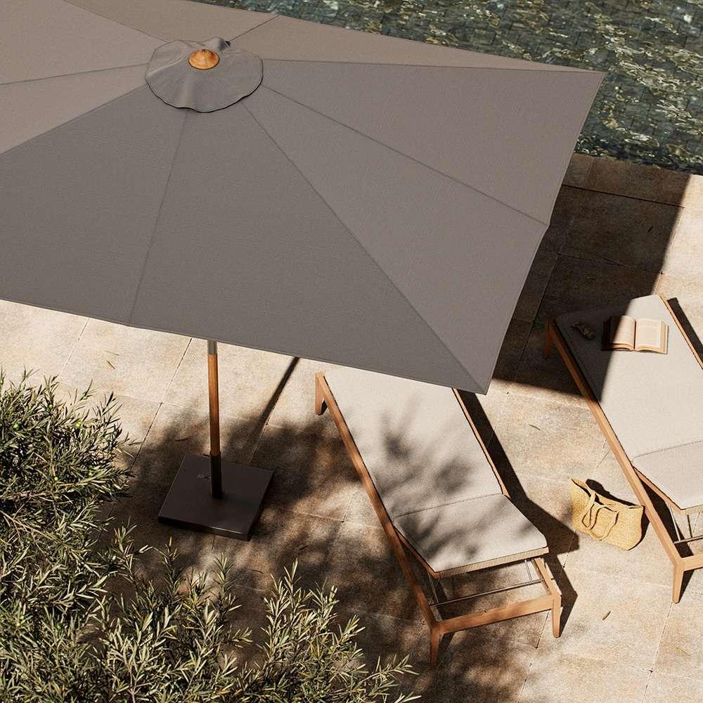 Four Hands - Garwood - Baska Outdoor Rectangular Umbrella - Arashi Graphite - 242880-002 veiw 11