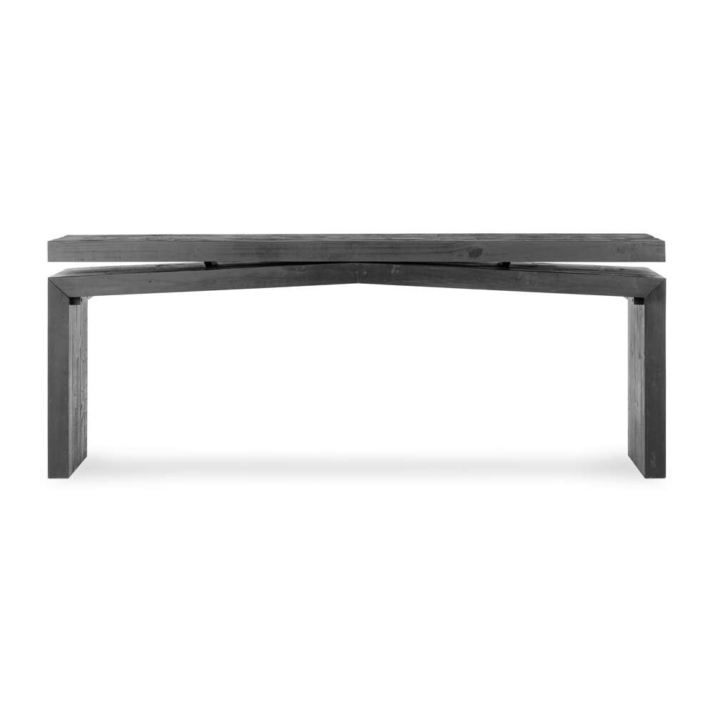 Four Hands - Matthes Large Console Table - Aged Black Pine - 243556-003 veiw 2
