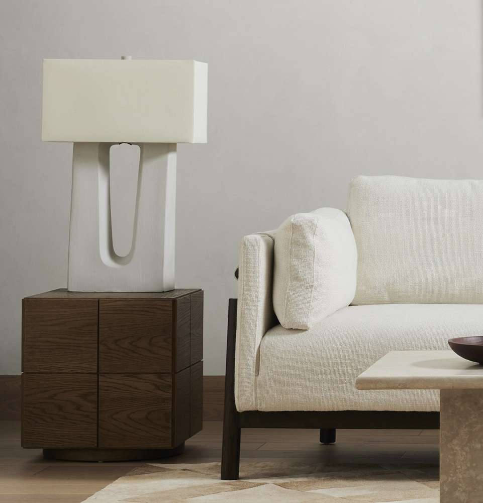 Four Hands - Ryker - Cuit Table Lamp - Matte White Ceramic - 228939-003 veiw 7