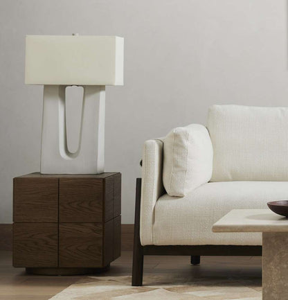 Four Hands - Ryker - Cuit Table Lamp - Matte White Ceramic - 228939-003 veiw 7