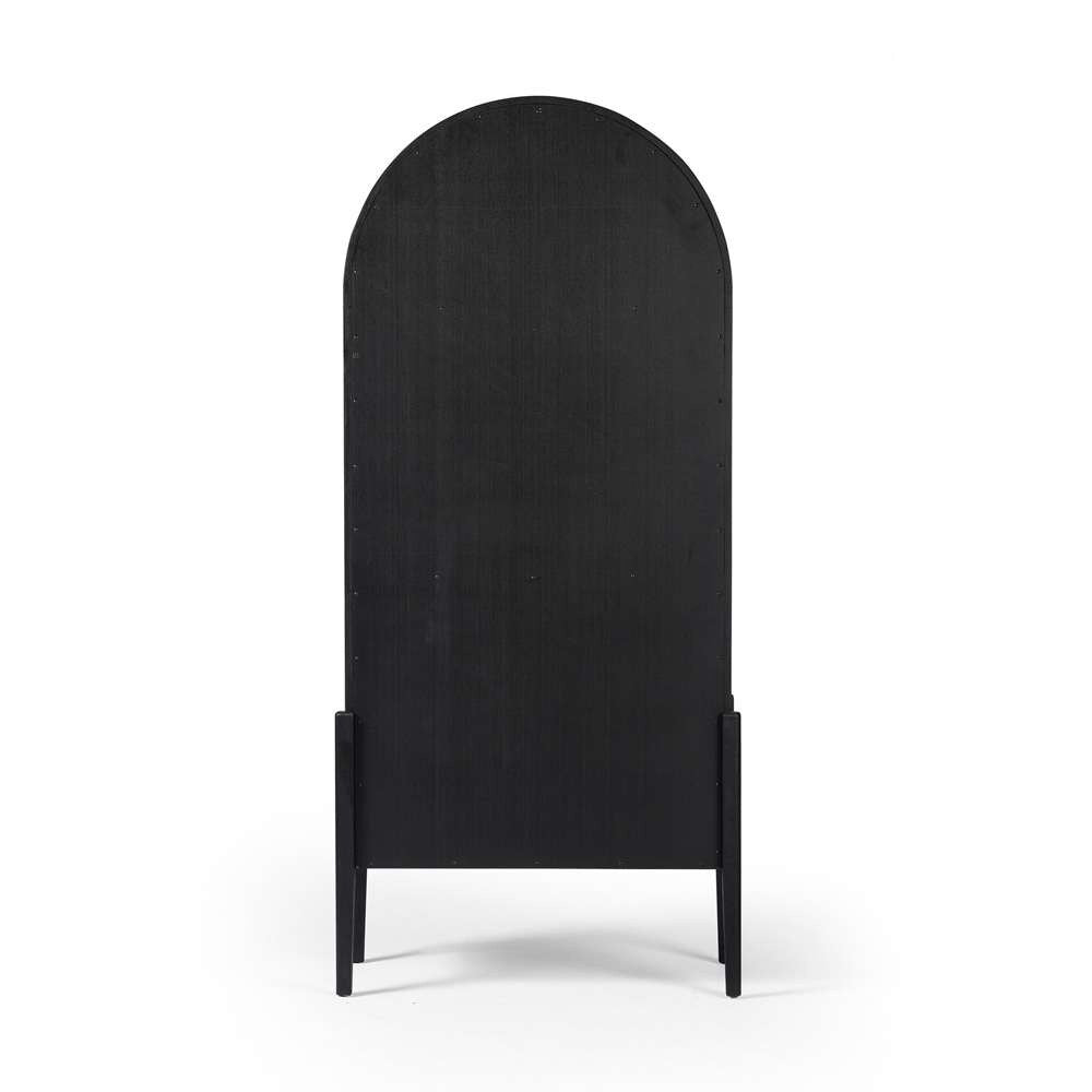 Four Hands - Tolle Panel Door Cabinet - Drifted Matte Black - 234782-001 veiw 4