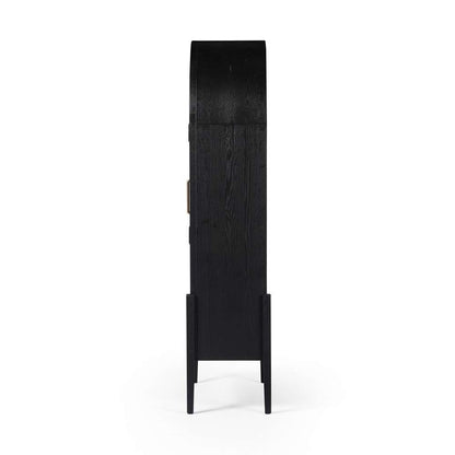 Four Hands - Tolle Panel Door Cabinet - Drifted Matte Black - 234782-001 veiw 10