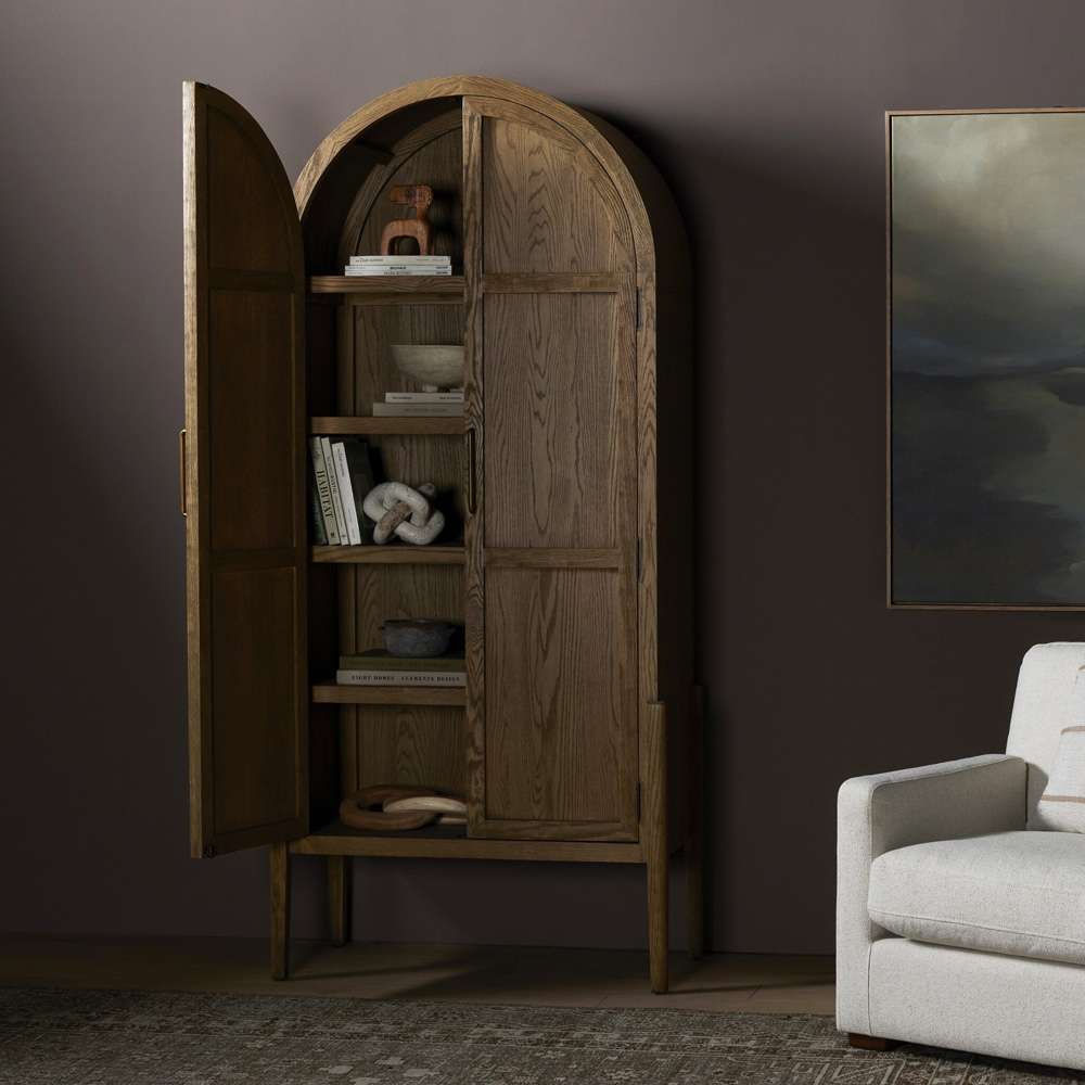 Four Hands - Tolle Panel Door Cabinet - Drifted Oak Solid - 234782-003 veiw 4