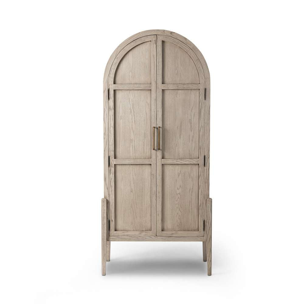 Four Hands - Tolle Panel Door Cabinet - Rustic White Solid - 234782-005 veiw 2
