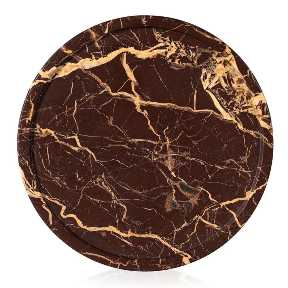 Four Hands - Viola Accent Table - Merlot Marble - 224056-004 veiw 4
