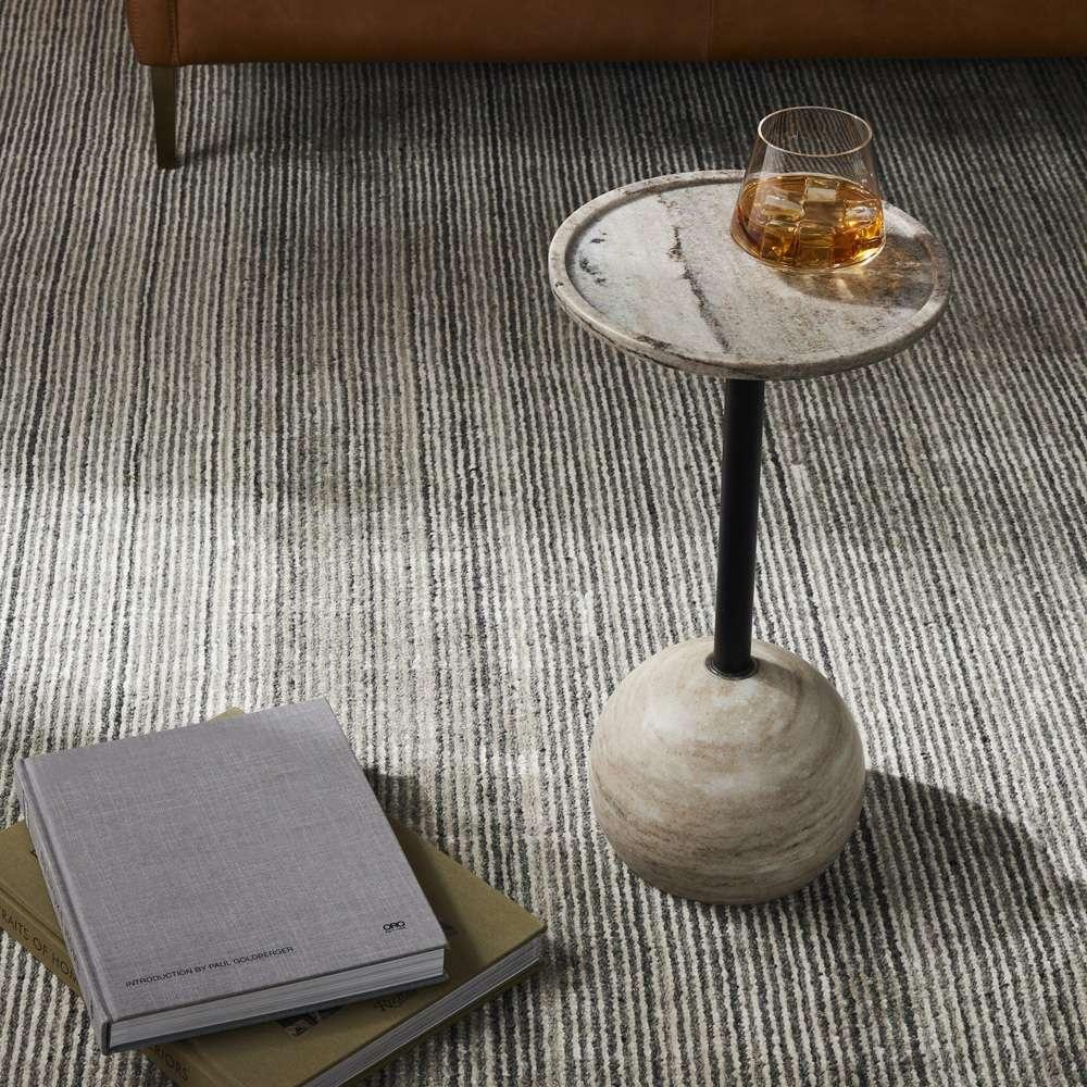 Four Hands - Viola Accent Table - Polished White Marble - 224056-005 veiw 2