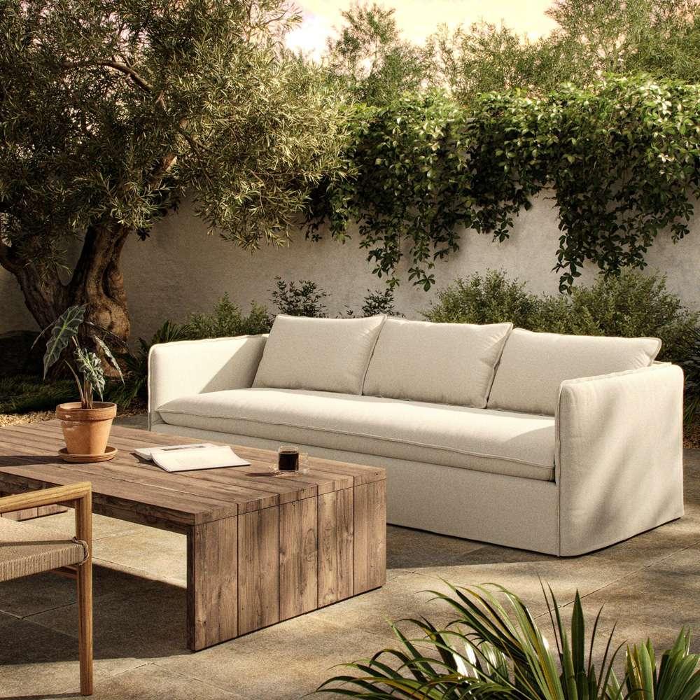 Four Hands - Westgate - Andre Outdoor Sofa - 96in - Alessi Linen - 236445-008 veiw 11