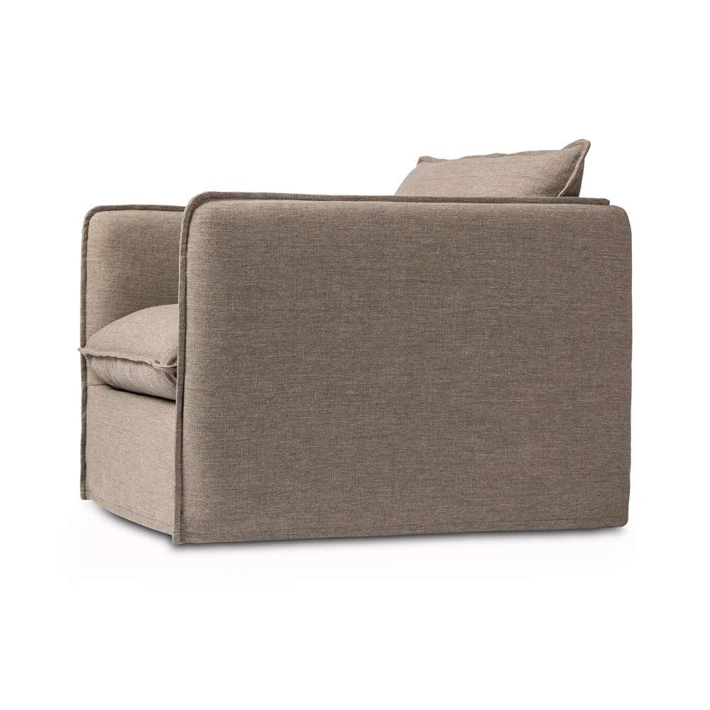Four Hands - Westgate - Andre Outdoor Swivel Chair - Alessi Fawn - 236556-007 veiw 3