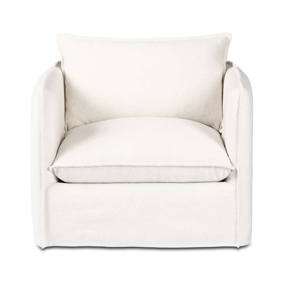 Four Hands - Westgate - Andre Outdoor Swivel Chair - Alessi Linen - 236556-008 veiw 1