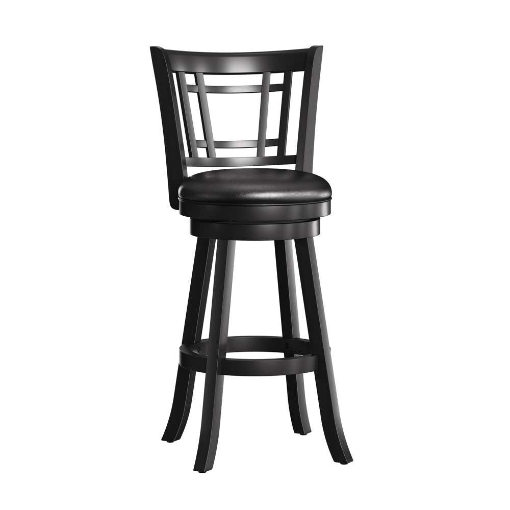 Hillsdale Furniture - Fairfox Wood Bar Height Swivel Stool, Black - 4650-831 veiw 1
