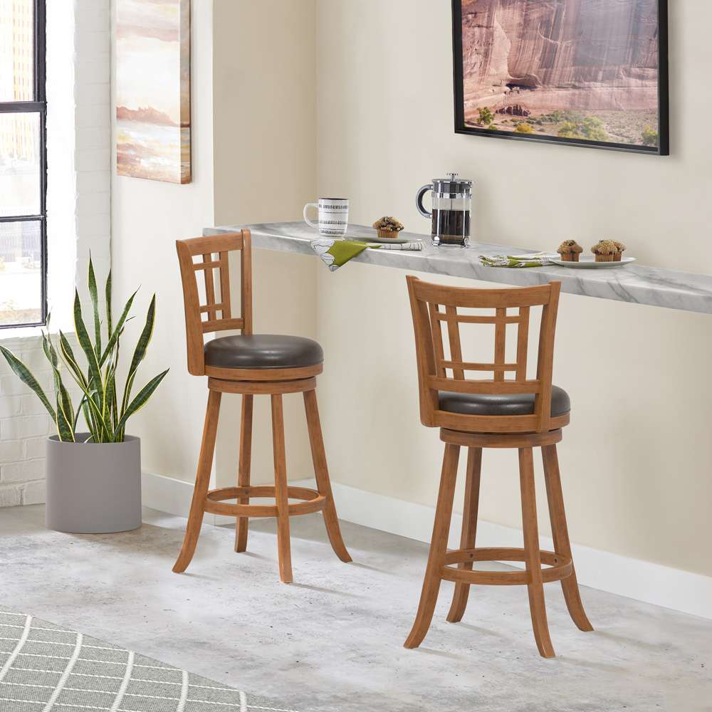 Hillsdale Furniture - Fairfox Wood Bar Height Swivel Stool, Oak - 4650-830 veiw 2
