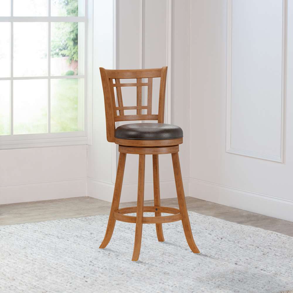 Hillsdale Furniture - Fairfox Wood Bar Height Swivel Stool, Oak - 4650-830 veiw 3