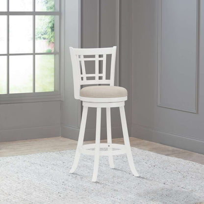 Hillsdale Furniture - Fairfox Wood Bar Height Swivel Stool, White - 4650-832 veiw 3
