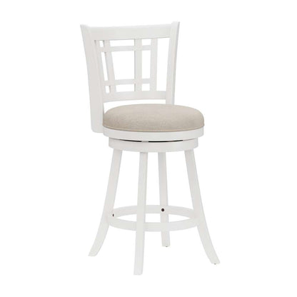 Hillsdale Furniture - Fairfox Wood Counter Height Swivel Stool, White - 4650-828 veiw 1