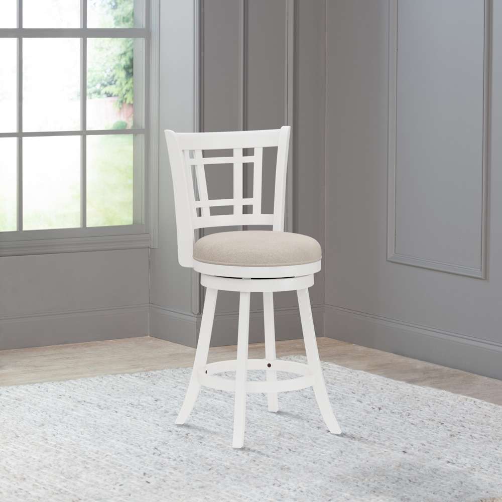 Hillsdale Furniture - Fairfox Wood Counter Height Swivel Stool, White - 4650-828 veiw 3