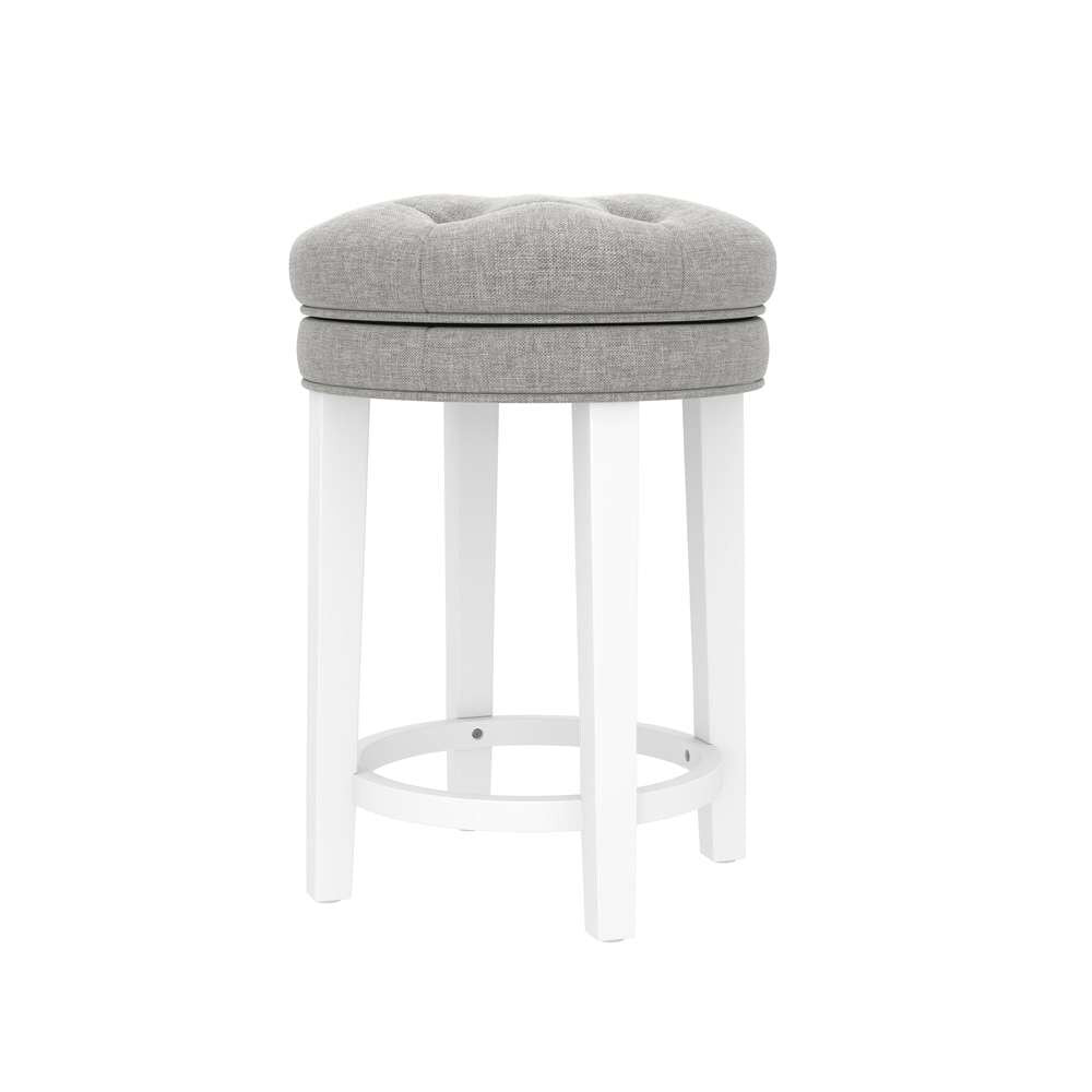 Hillsdale Furniture - Krauss Wood Backless Counter Height Swivel Stool, White - 5515-826 veiw 1