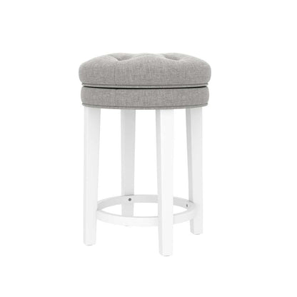 Hillsdale Furniture - Krauss Wood Backless Counter Height Swivel Stool, White - 5515-826 veiw 1