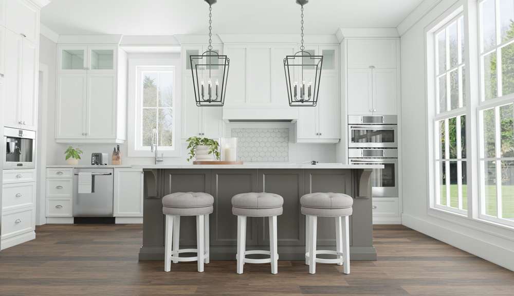 Hillsdale Furniture - Krauss Wood Backless Counter Height Swivel Stool, White - 5515-826 veiw 4