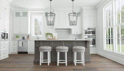 Hillsdale Furniture - Krauss Wood Backless Counter Height Swivel Stool, White - 5515-826 veiw 4