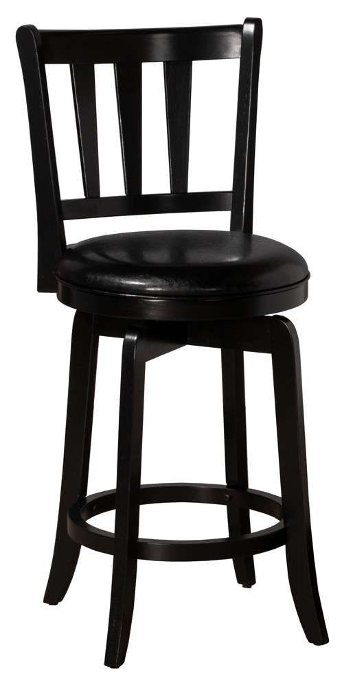 Hillsdale Furniture - Presque Isle Wood Counter Height Swivel Stool, Black - 4478-826 veiw 1
