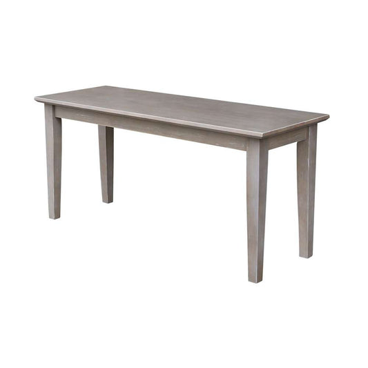 John Thomas Furniture - Dining Essentials - Taupe Gray 39in Vineyard Bench - BE09-39 veiw 1