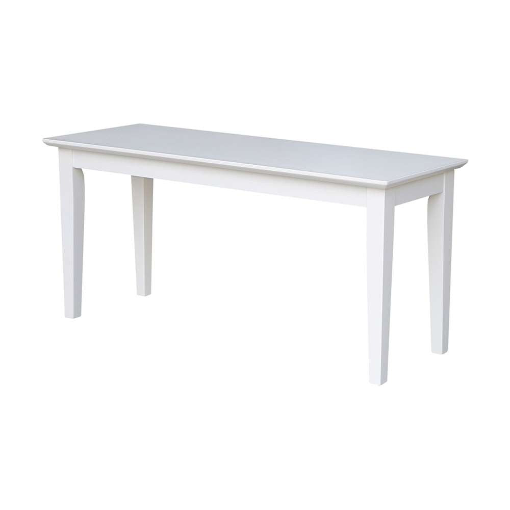 John Thomas Furniture - Dining Essentials - White 39in Vineyard Bench - BE08-39 veiw 1