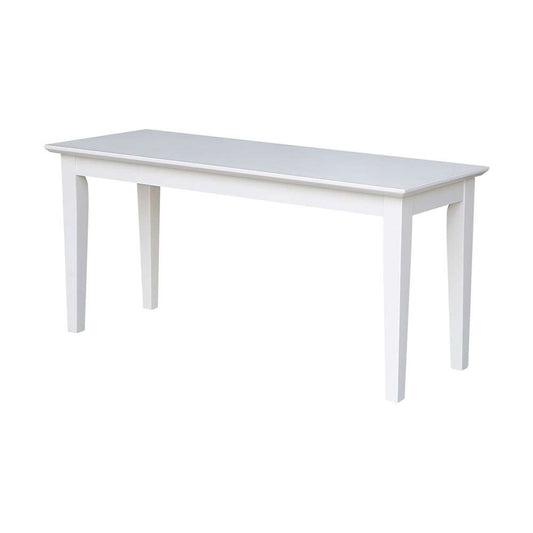 John Thomas Furniture - Dining Essentials - White 39in Vineyard Bench - BE08-39 veiw 1