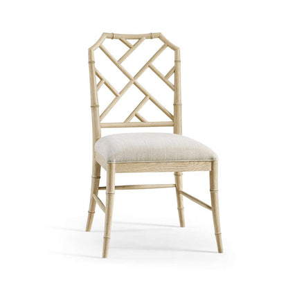 Jonathan Charles Fine Furniture - Timeless Saros Chippendale Bamboo Side Chair in Stripped Oak - 003-2-121-STO veiw 1