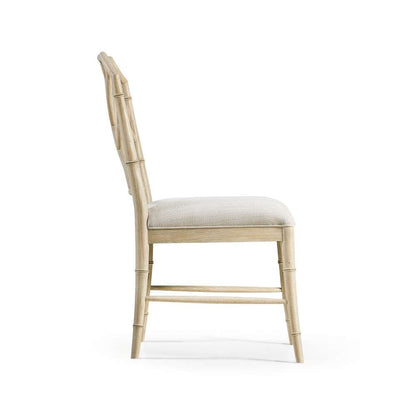 Jonathan Charles Fine Furniture - Timeless Saros Chippendale Bamboo Side Chair in Stripped Oak - 003-2-121-STO veiw 2