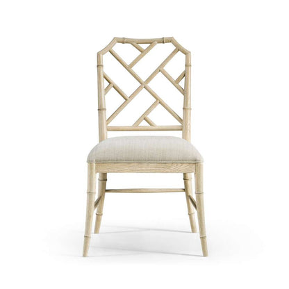 Jonathan Charles Fine Furniture - Timeless Saros Chippendale Bamboo Side Chair in Stripped Oak - 003-2-121-STO veiw 4