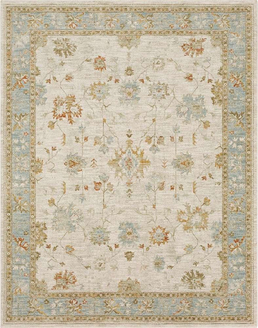 Karastan - Adalia Iznik Cream 6 7in x 9 6in Area Rug - RG847-741-079114-IP veiw 1