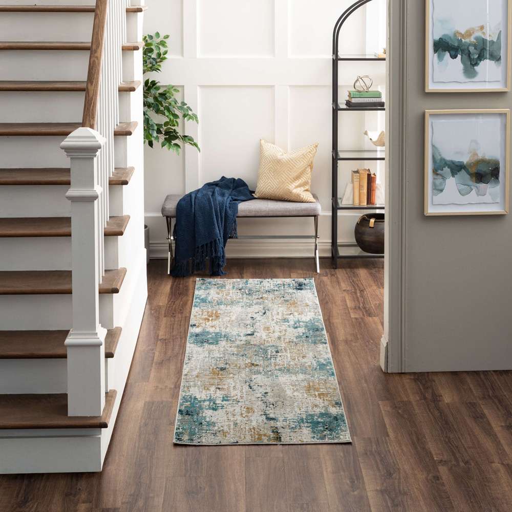 Karastan - Tryst Marseille Blue 2 6in x 8 Area Rug - RG073-103-030096-IP veiw 5