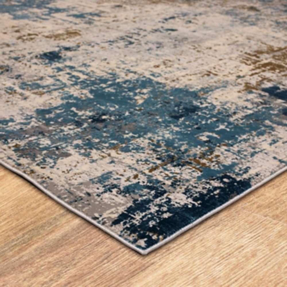 Karastan - Tryst Marseille Blue 5 x 8 Area Rug - RG073-103-060096-IP veiw 3
