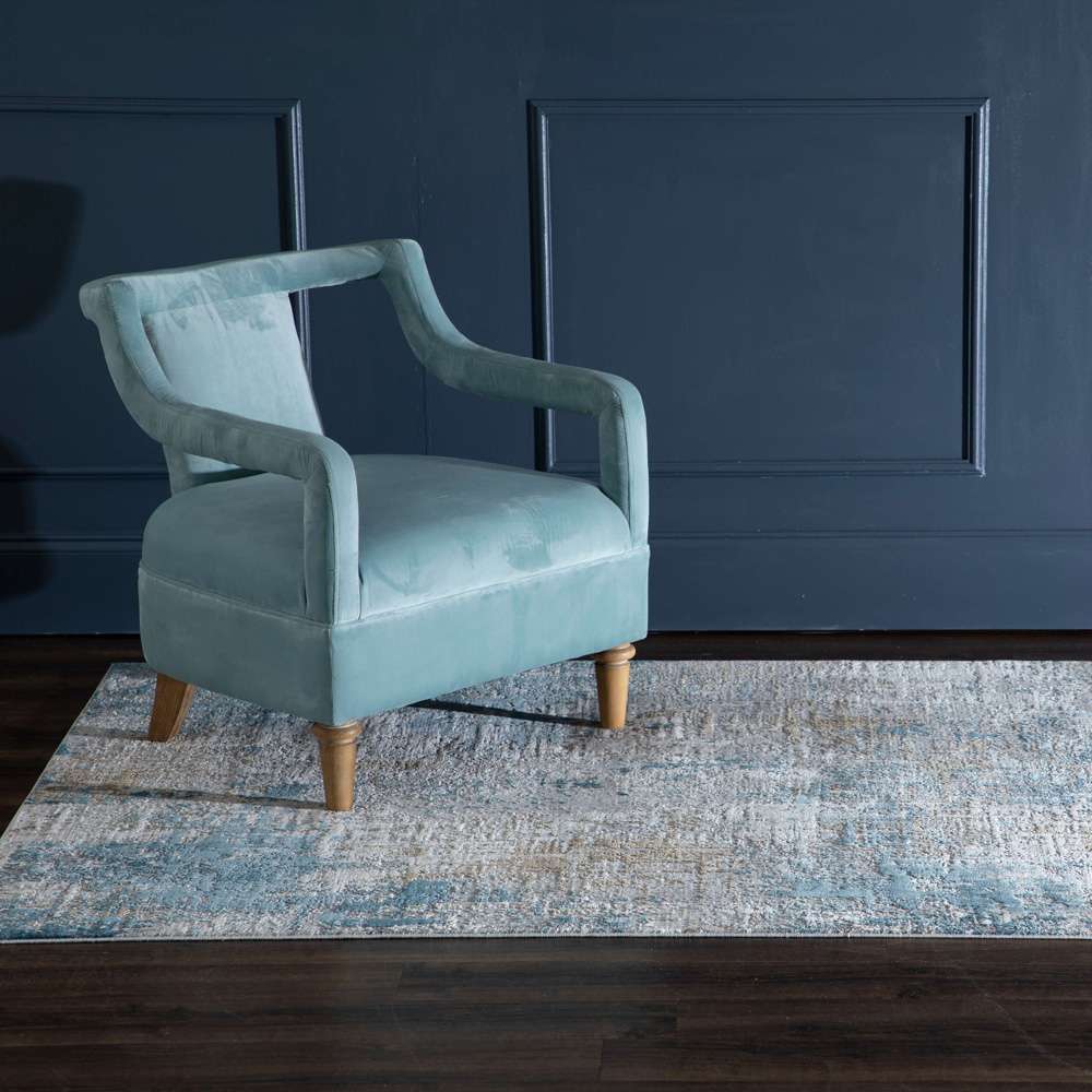 Karastan - Tryst Marseille Blue 5 x 8 Area Rug - RG073-103-060096-IP veiw 4
